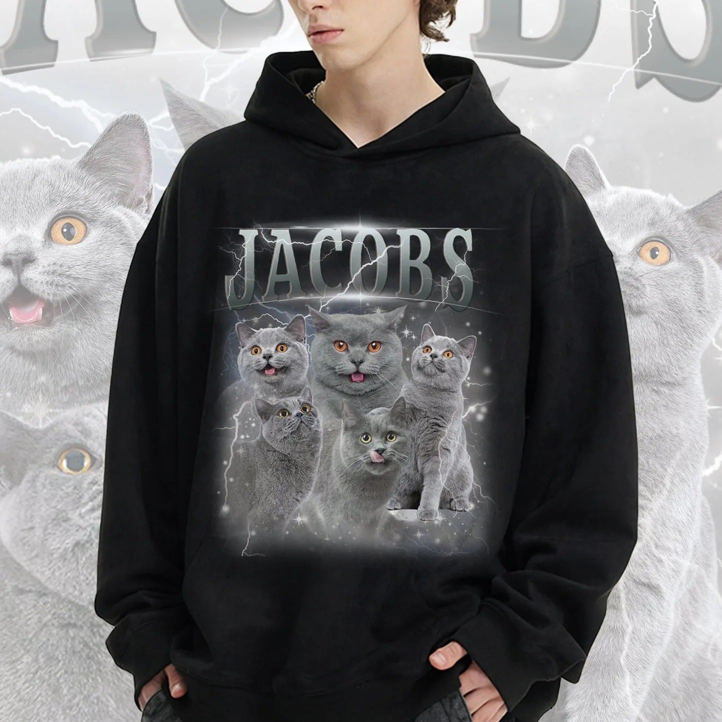 Global Love Your Pet Day Custom Vintage Pet Photo Tee ❤️ Sweatshirt