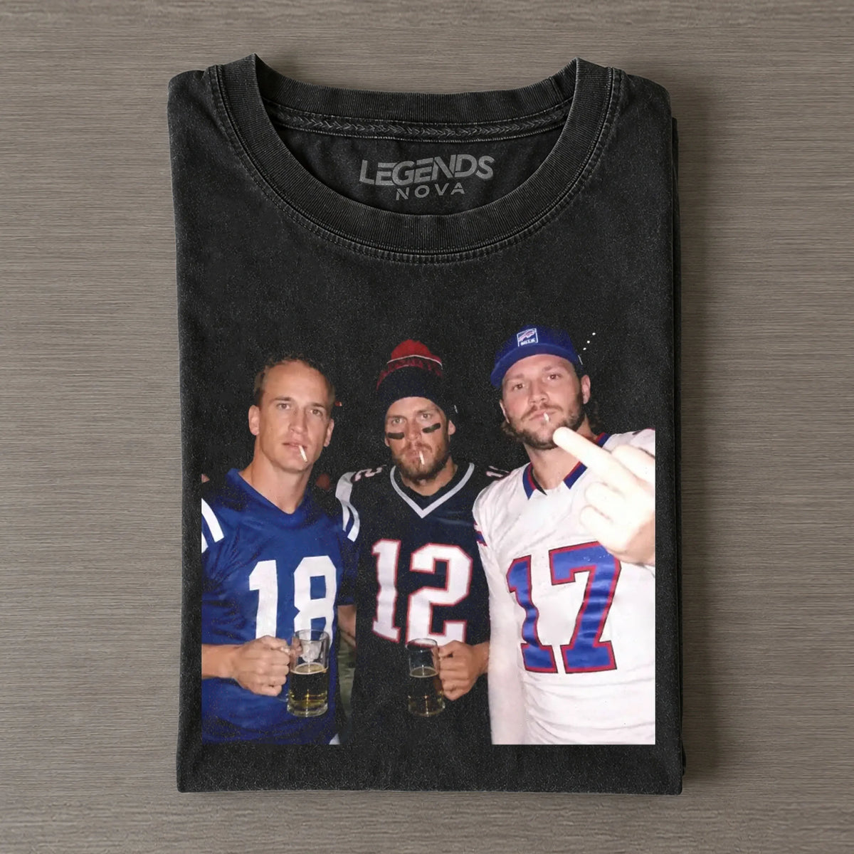 Peyton Manning & Tom Brady & Josh Allen NFL T-shirt
