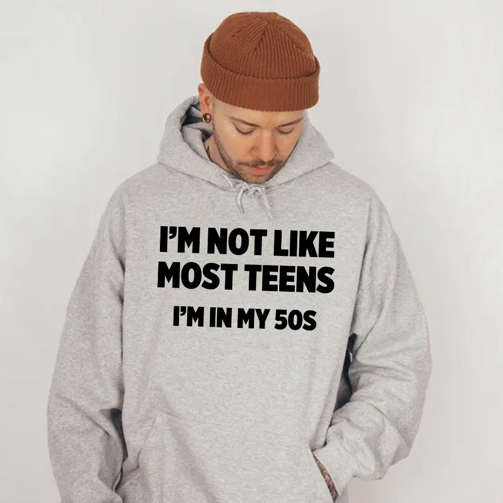 "I'M NOT LIKE MOST TEENS, I'M IN MY 50S" shirt ,Customize Gen X Shirt.