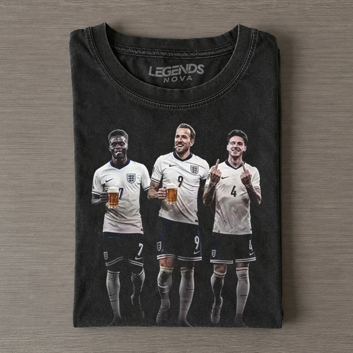 Bukayo Saka & Harry Kane & Declan Rice England Football Tee