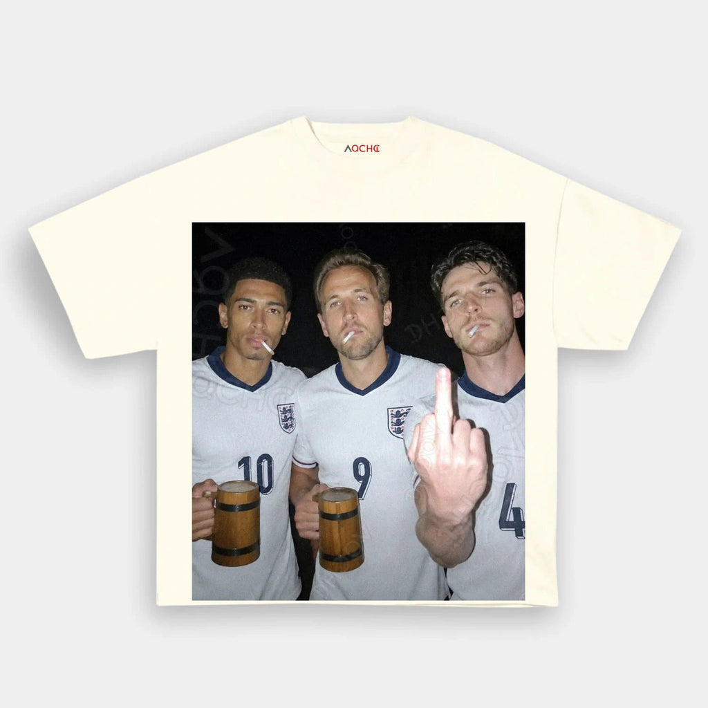 Harry Kane & Jude Bellingham & Declan Rice England Football Style Tee