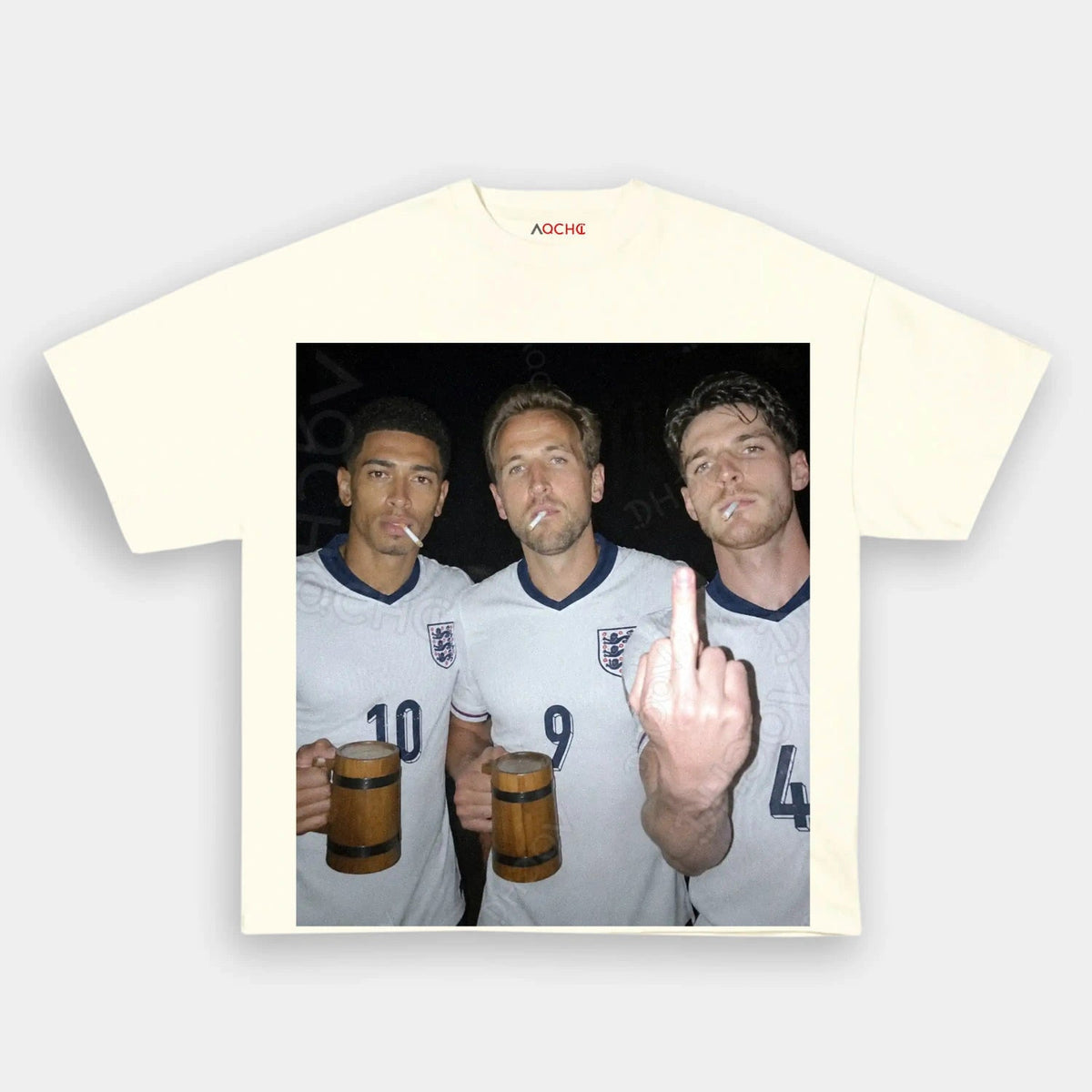 Harry Kane & Jude Bellingham & Declan Rice England Football Style Tee