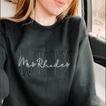 Personalized Embroidered Wifey Sweatshirt