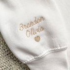 Embroidered Sweatshirt For Mom, Embroidered MAMA Est Sweatshirt, Embroidered Mama Pullover, Christmas Gift for Mom, New Mom Gift