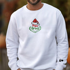 Christmas themed shirt,Christmas Embroidered Shirt,Customizable name Christmas Grinch shirt.