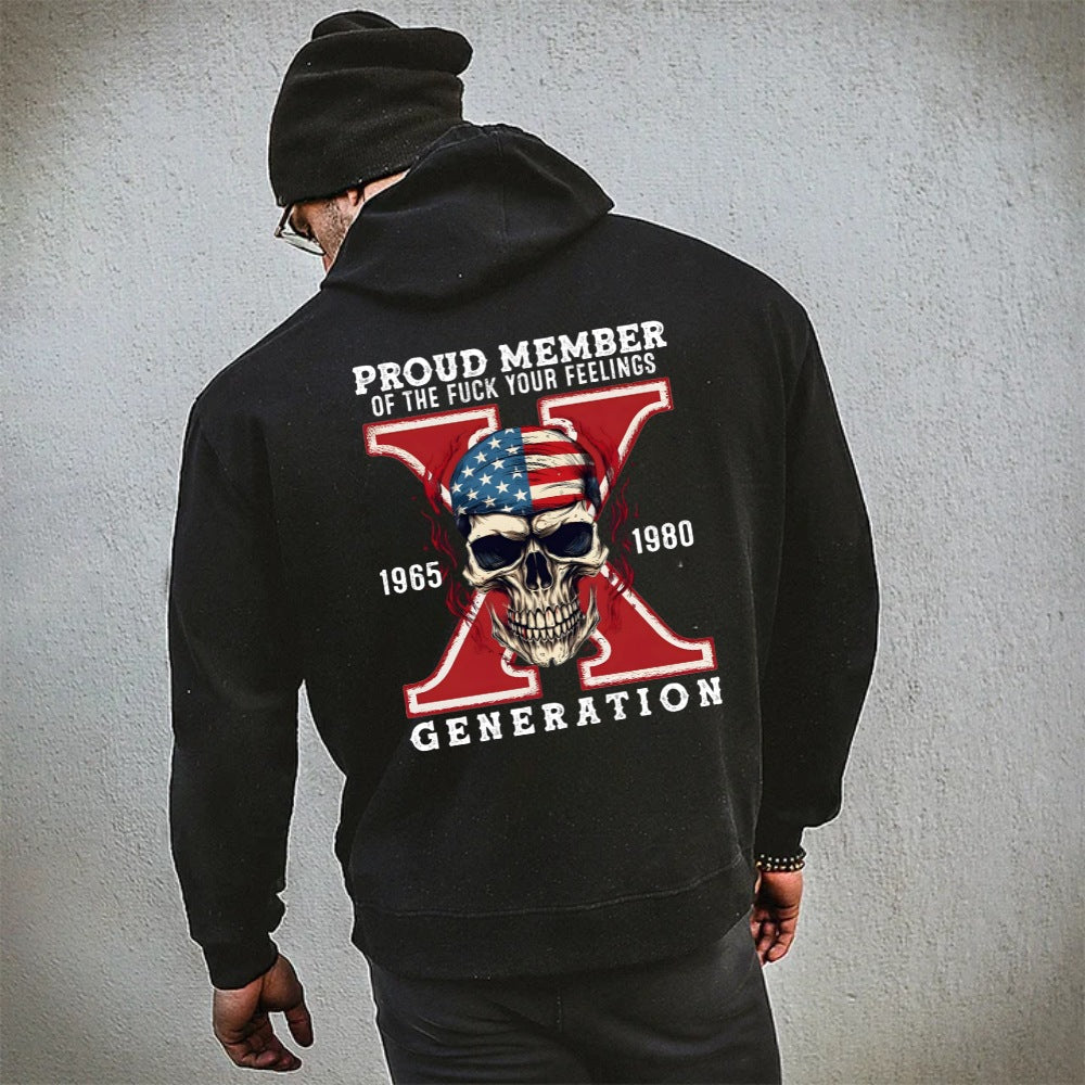 Gen X Skull Custom EST Printing T-shirt/Crewneck/Hoodie