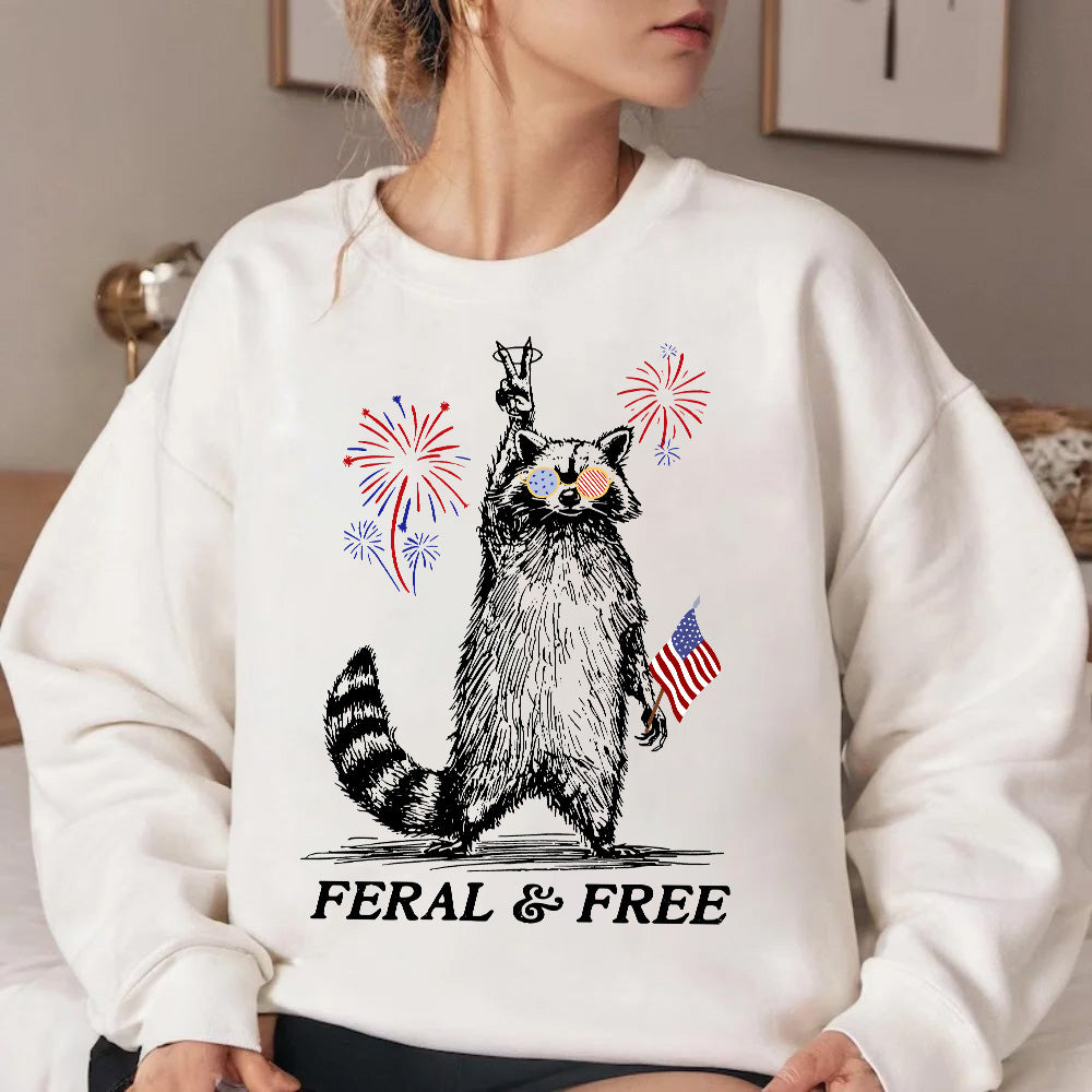 My new fave tee? The “Red White & Feral” shirt