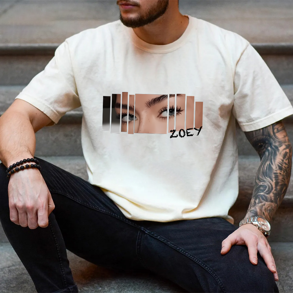 Custom Eyes Shirt, Girlfriend Eyes Tee