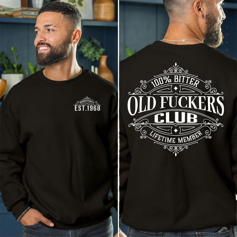 "OLD FUCKERS CLUB" shirt ,Customize Gen X Shirt.