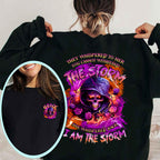 “They whispered, ‘You can’t withstand the storm.’ She whispered back, ‘I am the storm." shirt. Customize Gen X Shirt.