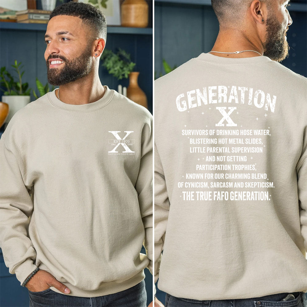 Custom Year Gen X T-shirt/Sweatshirt