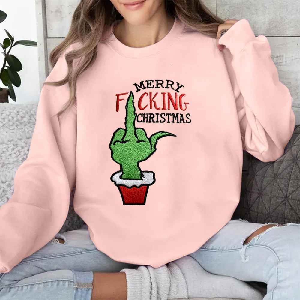 Merry fcking christmas grinch sweater