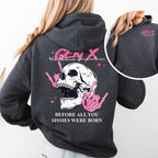 Double-Sided Generation X Custom Year Badass Generation T-shirt, Custom Year Of Birth Shirt, Generation X T Shirt